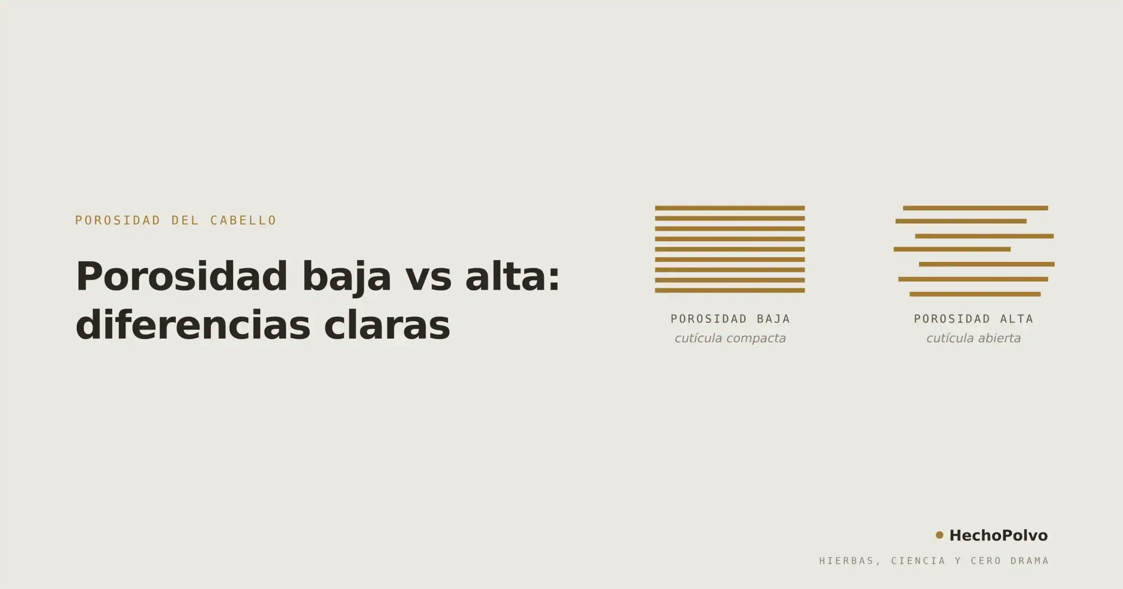 Comparación visual entre cutícula compacta de porosidad baja y cutícula abierta de porosidad alta.